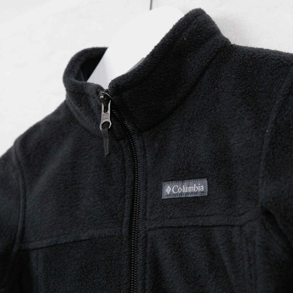 COLUMBIA Fleece Jacket Full Zip Black Unisex Toddler Kids Sz 3T‎